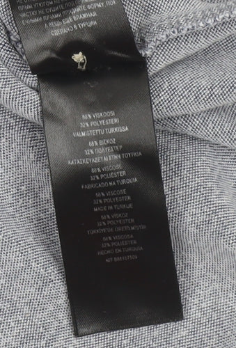 Ted Baker Mens Grey Regular Fit Short Sleeve Polo Shirt Size M