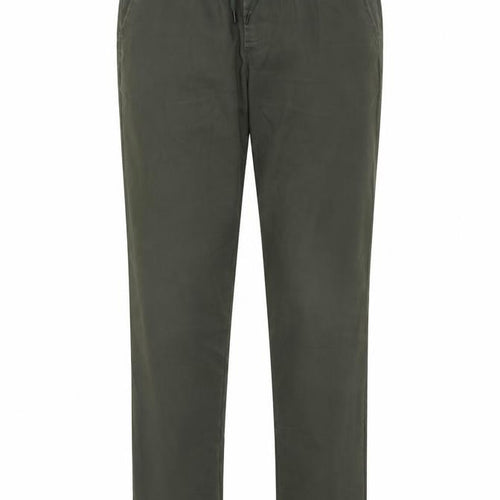 ASOS Women’s Green Chino Trousers L 32in Cotton Twill Elastic Waist