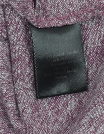 Cable & Gauge Womens Purple Long Sleeve Knit Top Size S