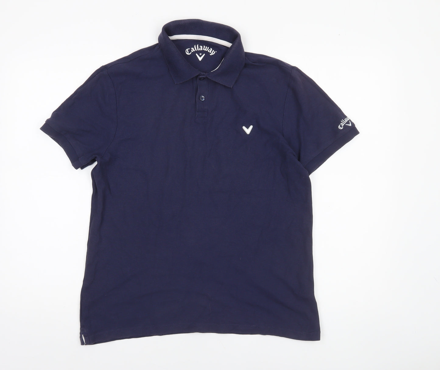Callaway Men's Blue Cotton Golf Polo Shirt Size M