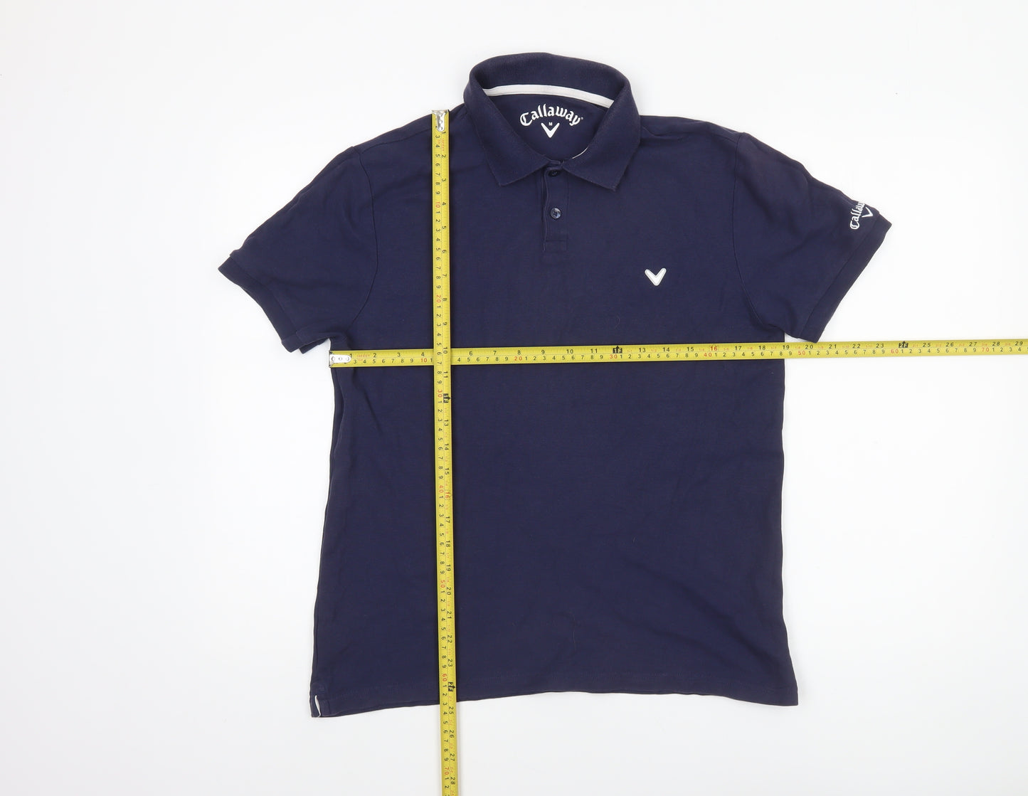 Callaway Men's Blue Cotton Golf Polo Shirt Size M