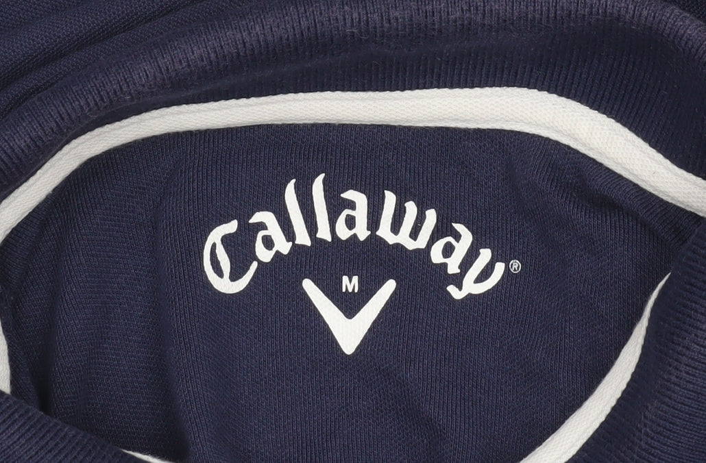 Callaway Men's Blue Cotton Golf Polo Shirt Size M