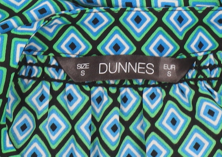 Dunnes Women's Multicoloured Geometric Long Sleeve Tunic Blouse Size S