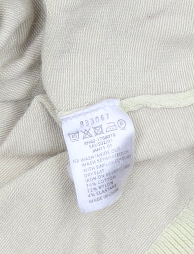 Monsoon Women’s Beige Puff Sleeve Short Cardigan Size 8