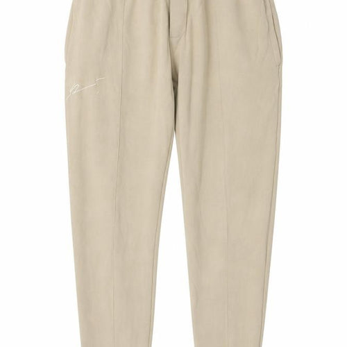 Prévu Women’s Beige Cotton Jogger Trousers L Elastic Waist Comfort Fit