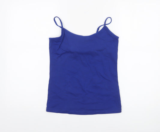 GAP Women's Blue Camisole Tank Top S Stretch Cotton Blend