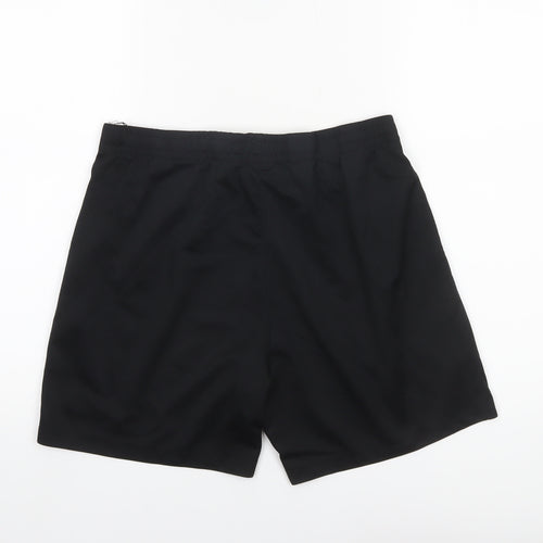 Umbro Mens Black M Athletic Shorts Lightweight Quick Dry