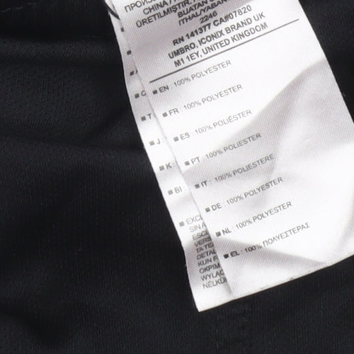 Umbro Mens Black M Athletic Shorts Lightweight Quick Dry