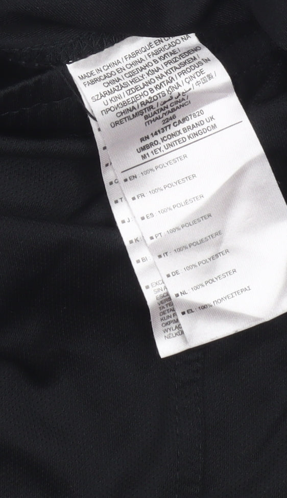 Umbro Mens Black M Athletic Shorts Lightweight Quick Dry