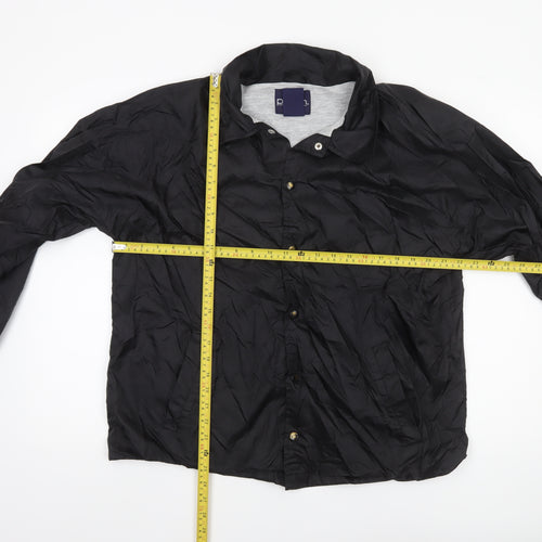 Puritan Mens Black M Nylon Lined Casual Coach Jacket