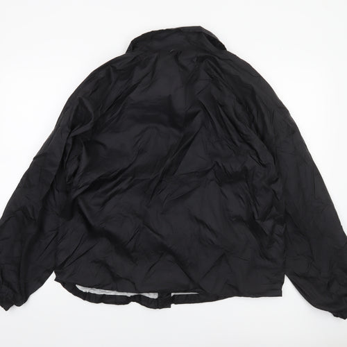 Puritan Mens Black M Nylon Lined Casual Coach Jacket