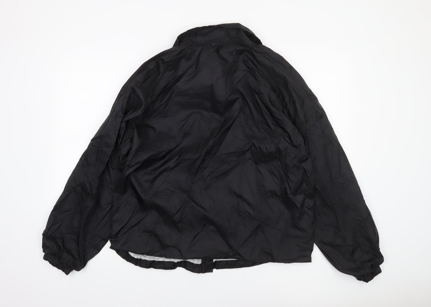 Puritan Mens Black M Nylon Lined Casual Coach Jacket