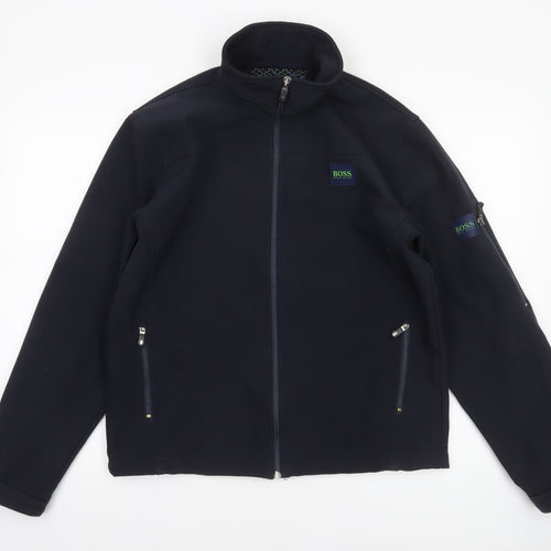 Hugo Boss Men's Black Softshell Full Zip Jacket Size L
