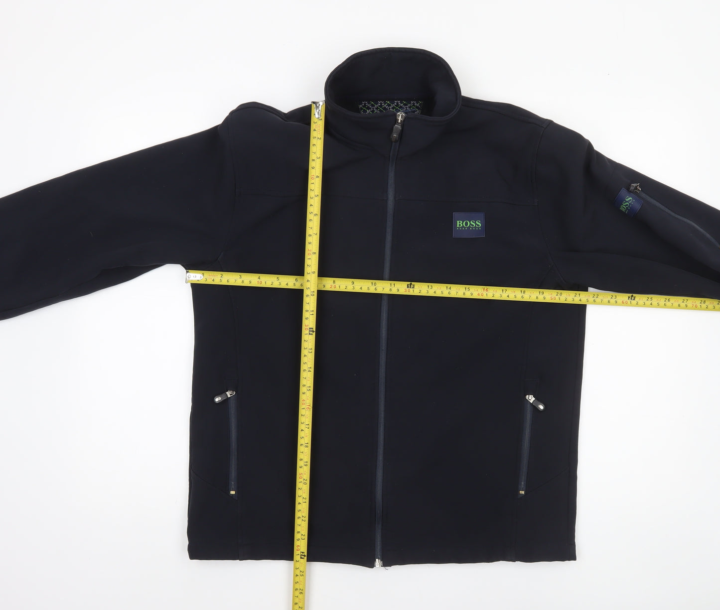 Hugo Boss Men's Black Softshell Full Zip Jacket Size L