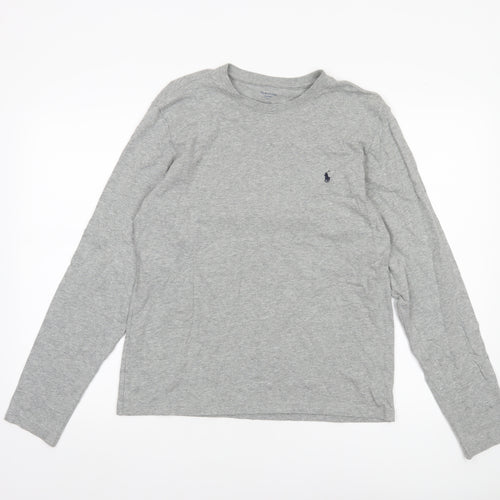 Polo Ralph Lauren Men's Grey Cotton Long Sleeve Pyjama Top S