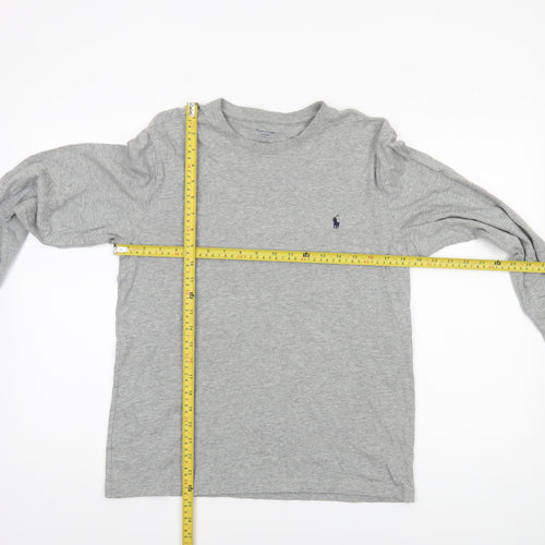 Polo Ralph Lauren Men's Grey Cotton Long Sleeve Pyjama Top S