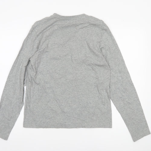 Polo Ralph Lauren Men's Grey Cotton Long Sleeve Pyjama Top S