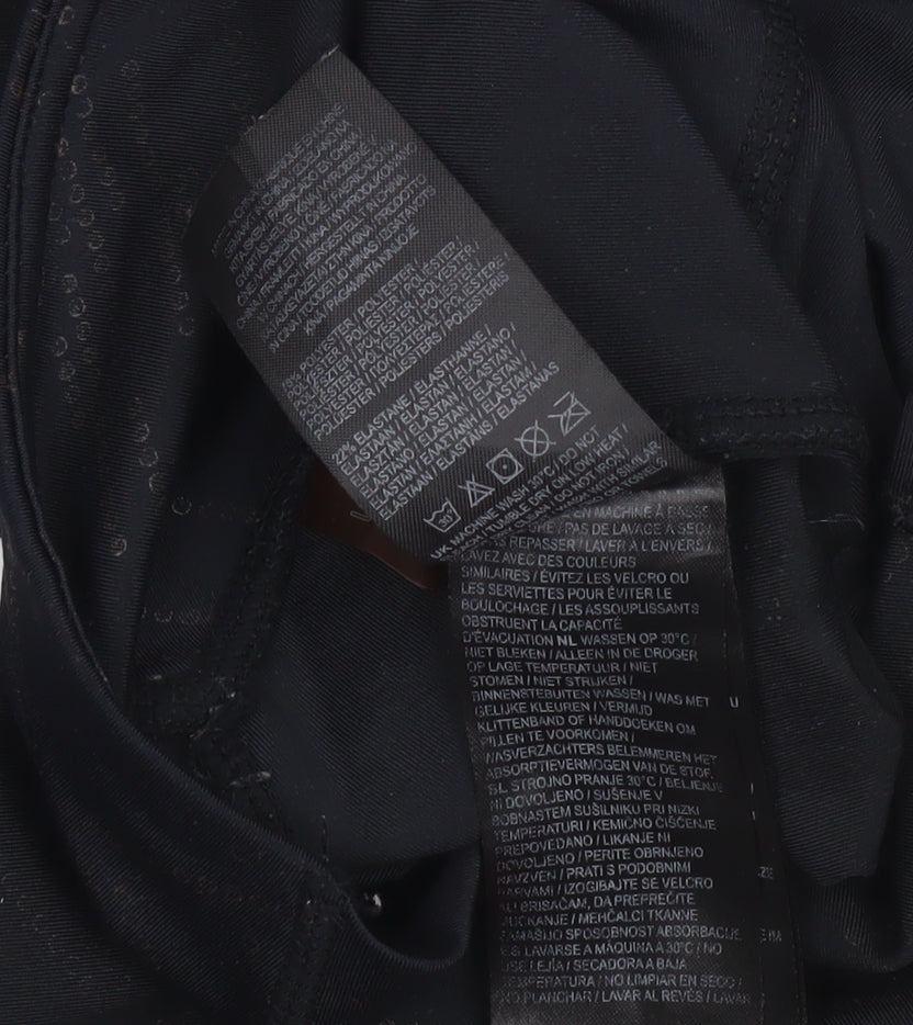 USA Pro Womens Black Size 8 Geometric Slim Fit Active Leggings