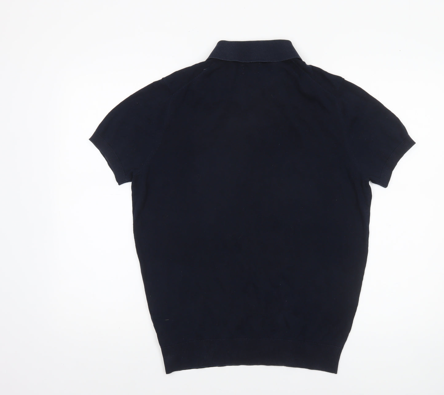 Gutteridge Men’s Blue Extrafine Cotton Short Sleeve Polo Shirt Size S
