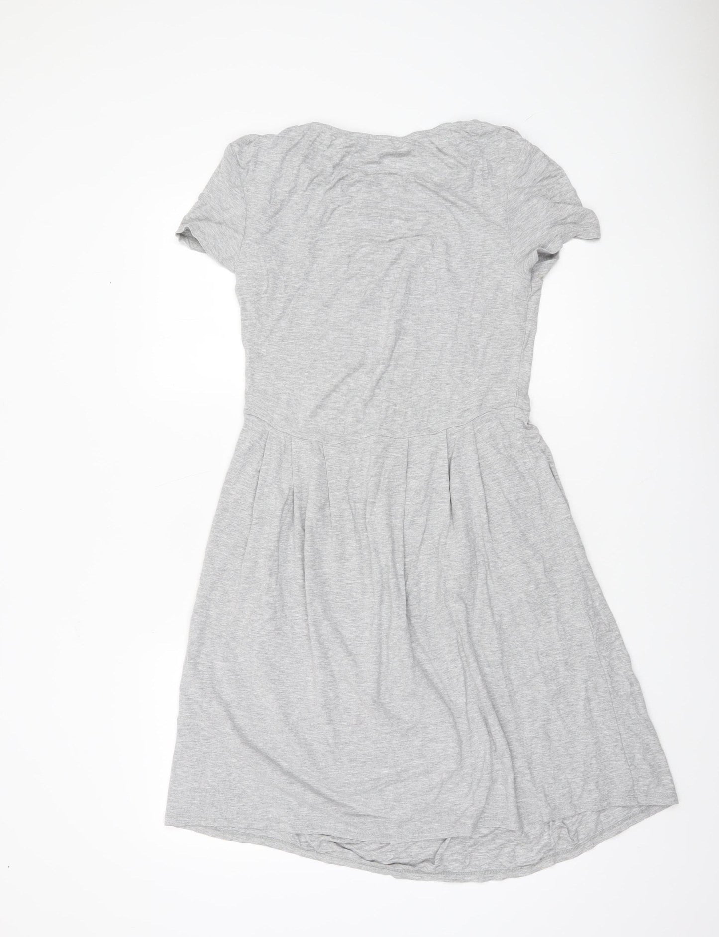 The White Company Women Grey S Fit & Flare Jersey Dress