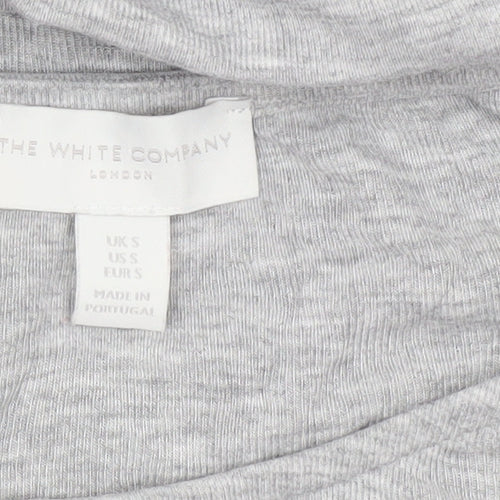 The White Company Women Grey S Fit & Flare Jersey Dress