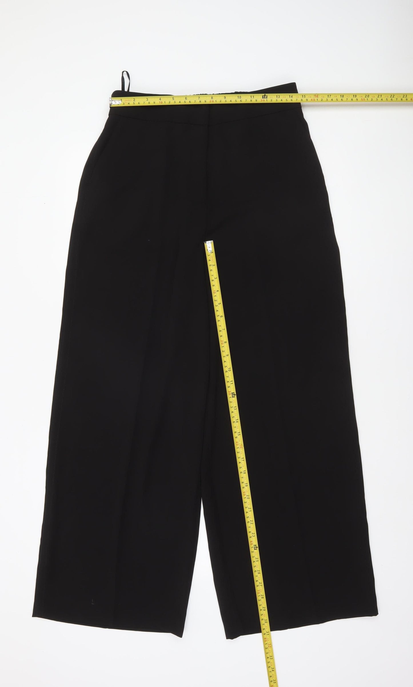 Dunnes Women’s Black Wide Leg Culotte Trousers Size 14