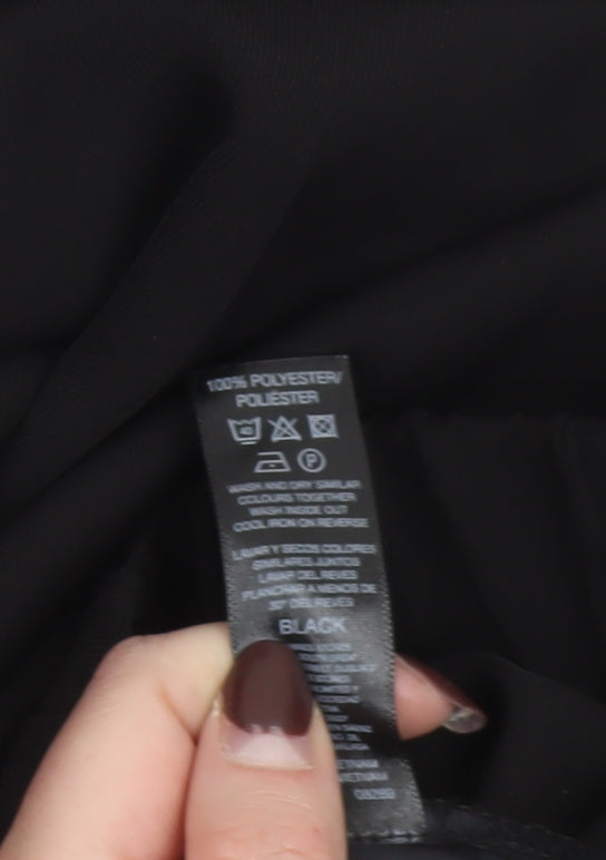 Dunnes Women’s Black Wide Leg Culotte Trousers Size 14