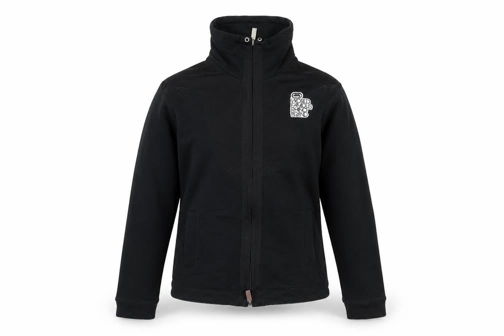 Front view of Ecko Red Women's Black XS Bomber Jacket with Embroidered Logo