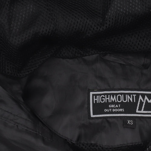 Highmount Men's Black XS Hooded Windbreaker Jacket