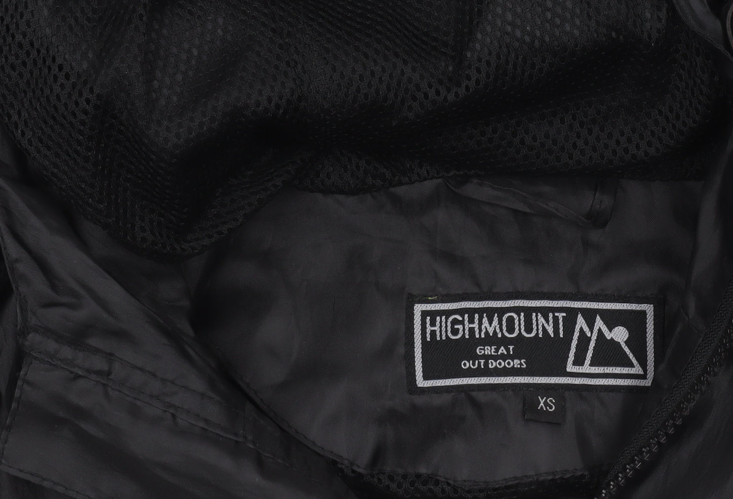 Highmount Men's Black XS Hooded Windbreaker Jacket