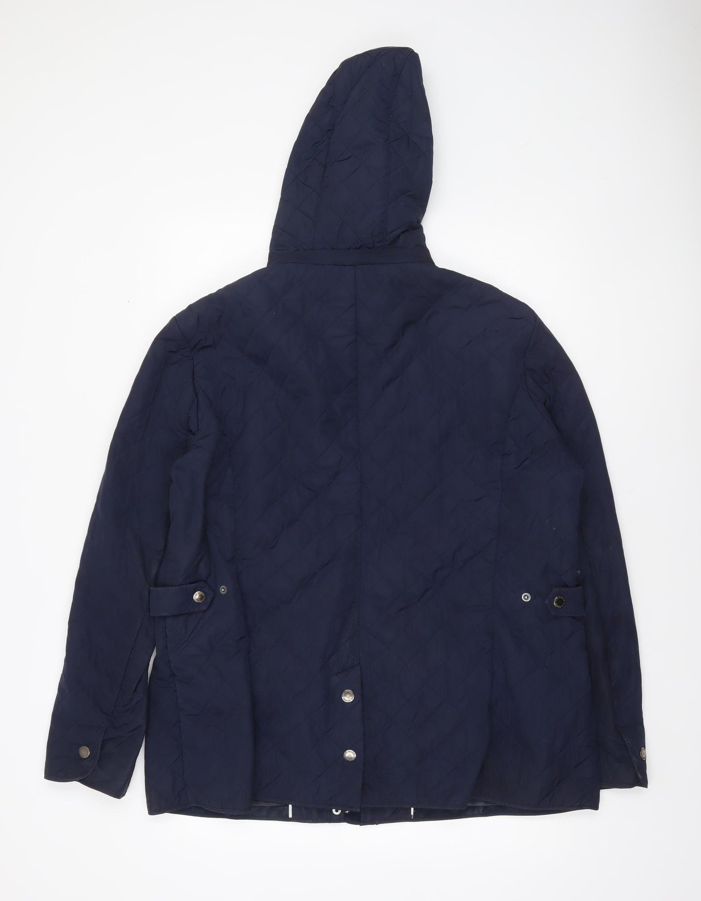 Four Seasons London Womens Blue Quilted Hooded Jacket XL