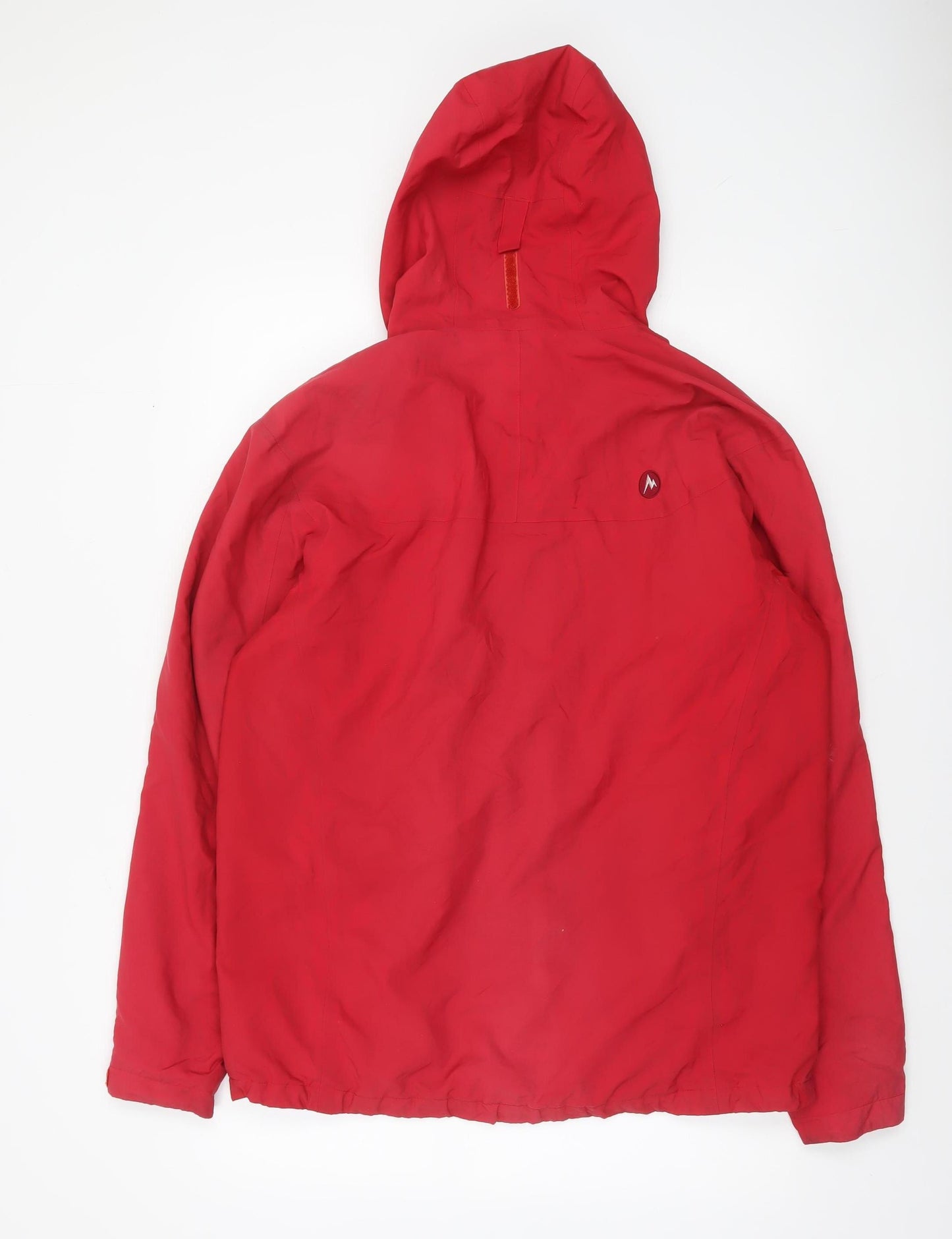 Marmot Men's Red Hooded Waterproof Parka Jacket Size M