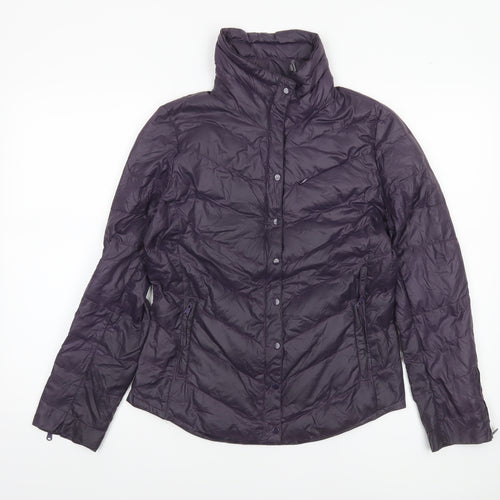 Gap Women Purple XS Puffer Jacket Down Filled Lightweight Quilted Coat