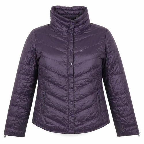 Gap Women Purple XS Puffer Jacket Down Filled Lightweight Quilted Coat