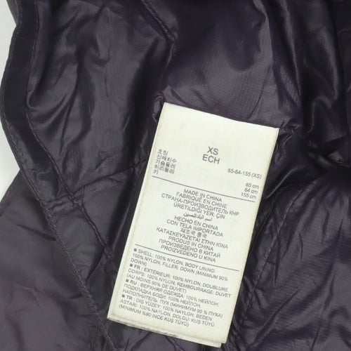 Gap Women Purple XS Puffer Jacket Down Filled Lightweight Quilted Coat