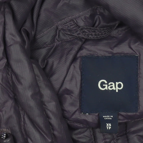 Gap Women Purple XS Puffer Jacket Down Filled Lightweight Quilted Coat
