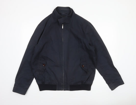 Jasper Conran Men's Navy Bomber Jacket L Classic Style