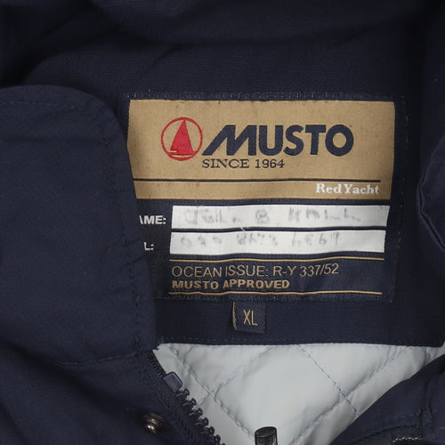 Musto Men’s Blue Waterproof Hooded Parka Jacket XL