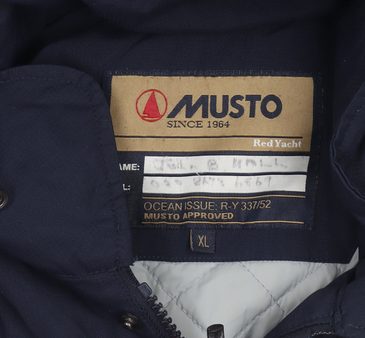 Musto Men’s Blue Waterproof Hooded Parka Jacket XL