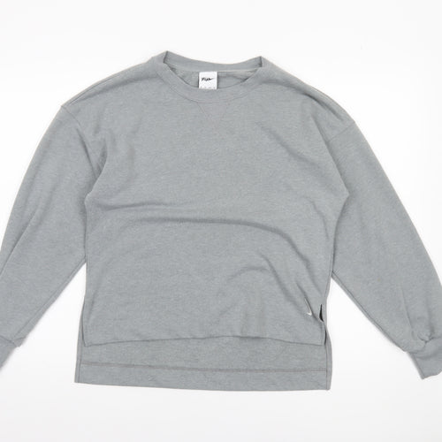Nike Yoga Women's Grey XS Pullover Crew Neck Sweatshirt
