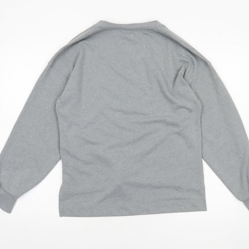 Nike Yoga Women's Grey XS Pullover Crew Neck Sweatshirt