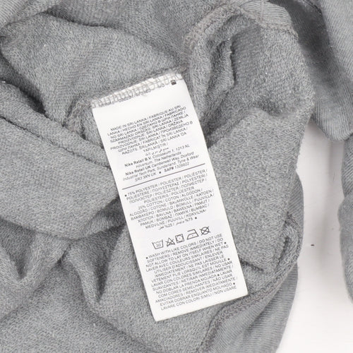 Nike Yoga Women's Grey XS Pullover Crew Neck Sweatshirt