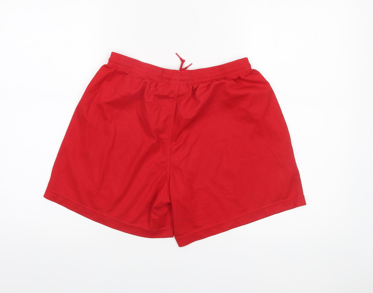 Umbro Men's Red Athletic Shorts Size M Polyester Drawstring