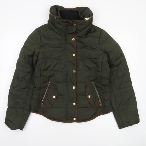 Vero Moda Women’s Green Puffer Jacket Lined Polyester L