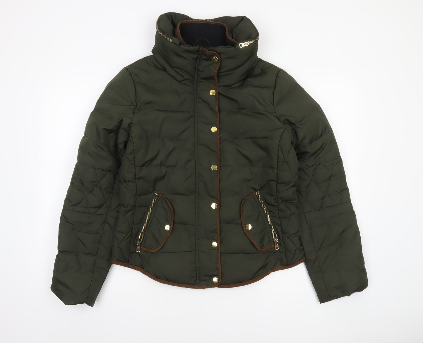 Vero Moda Women’s Green Puffer Jacket Lined Polyester L