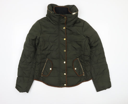 Vero Moda Women’s Green Puffer Jacket Lined Polyester L