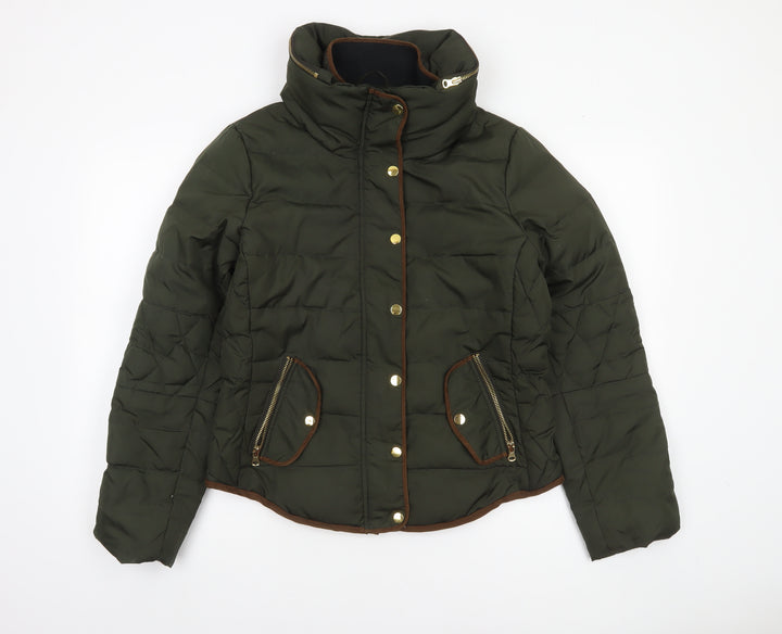 Vero Moda Women’s Green Puffer Jacket Lined Polyester L