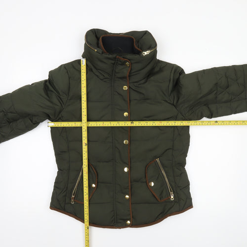 Vero Moda Women’s Green Puffer Jacket Lined Polyester L
