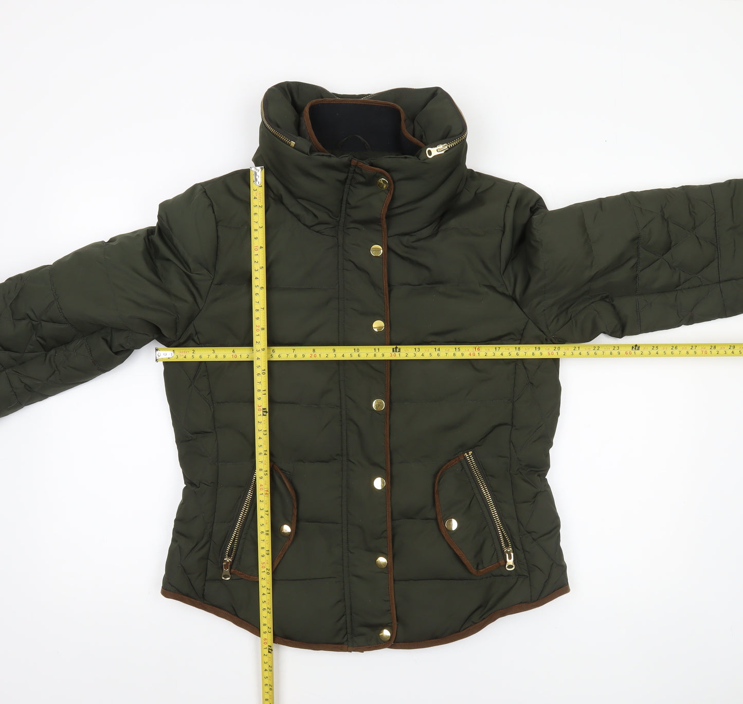 Vero Moda Women’s Green Puffer Jacket Lined Polyester L