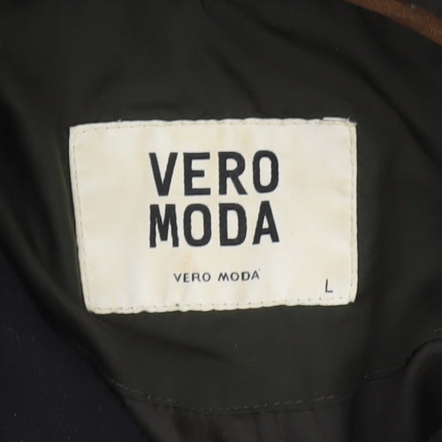 Vero Moda Women’s Green Puffer Jacket Lined Polyester L